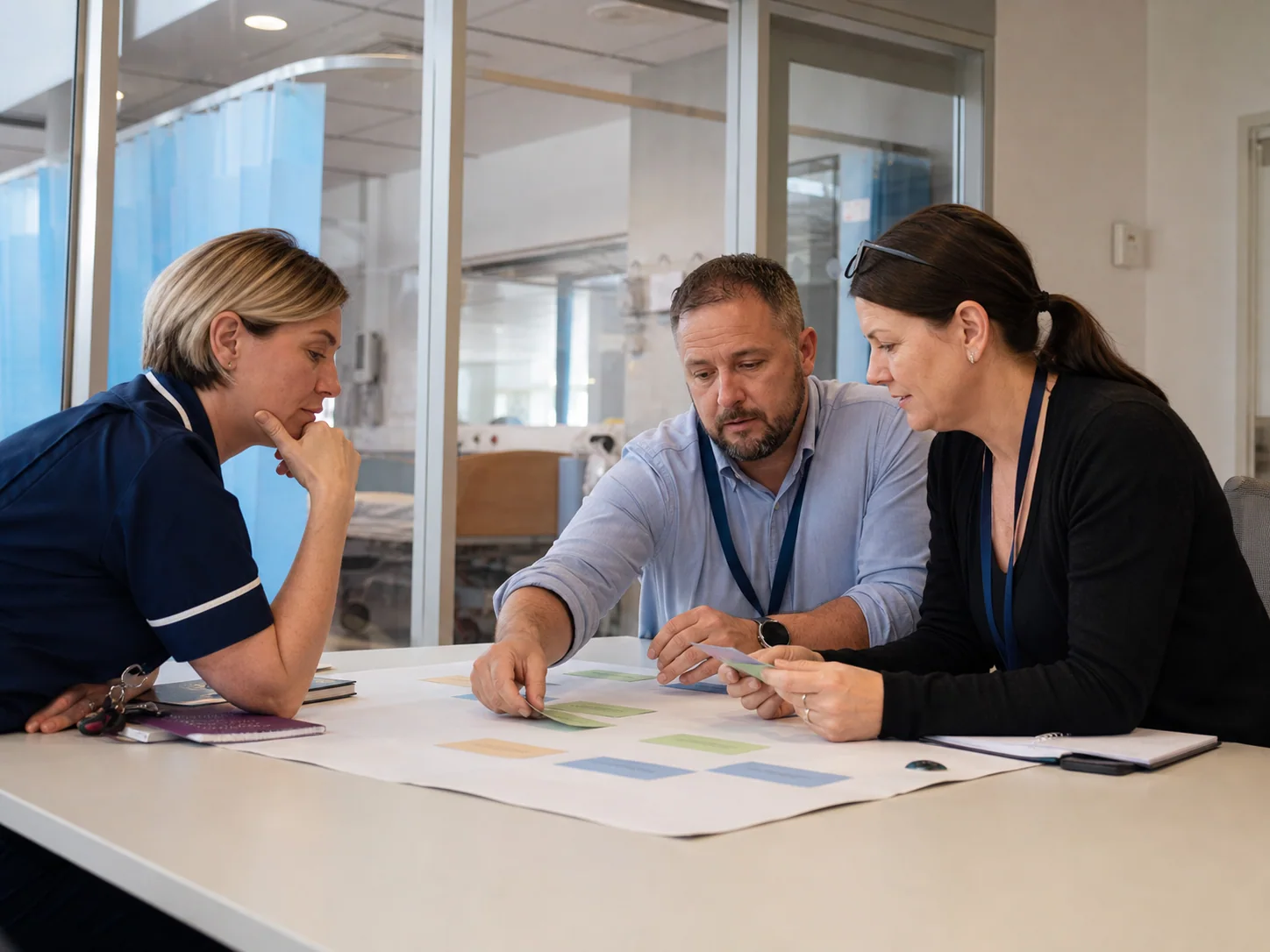 Representatives from partner institutions meeting to plan a healthcare education programme